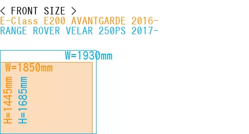 #E-Class E200 AVANTGARDE 2016- + RANGE ROVER VELAR 250PS 2017-